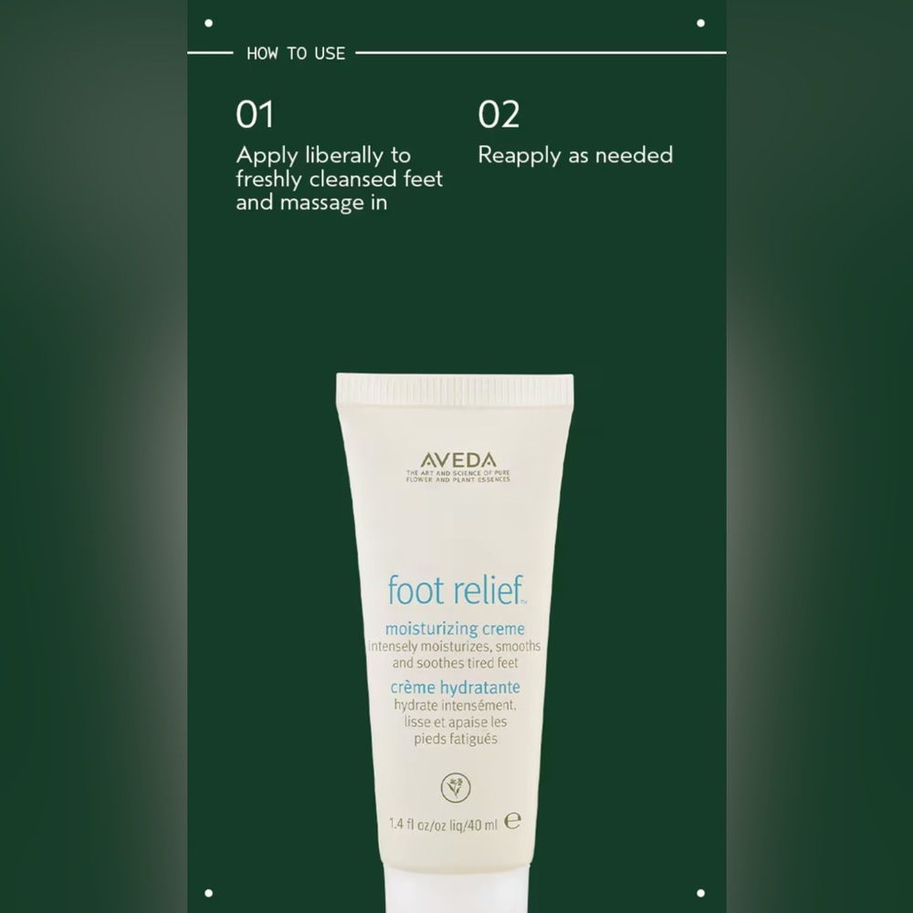 AVEDA Foot Relief Moisturizing Creme - Picture 5 of 9